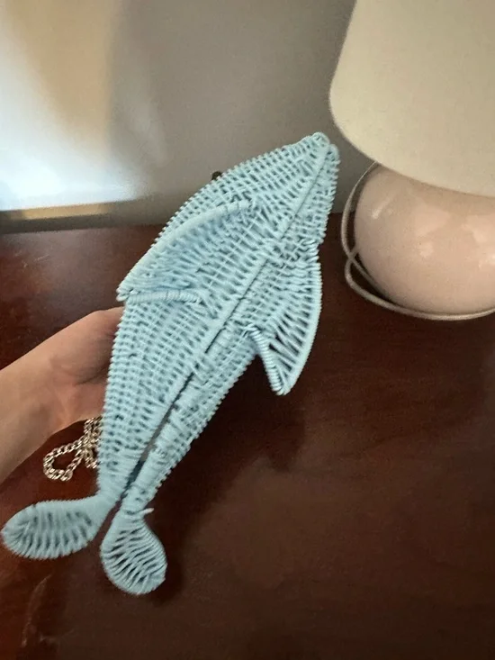 Nwt Tommy bahama wicker dolphin bag - Picture 6 of 9